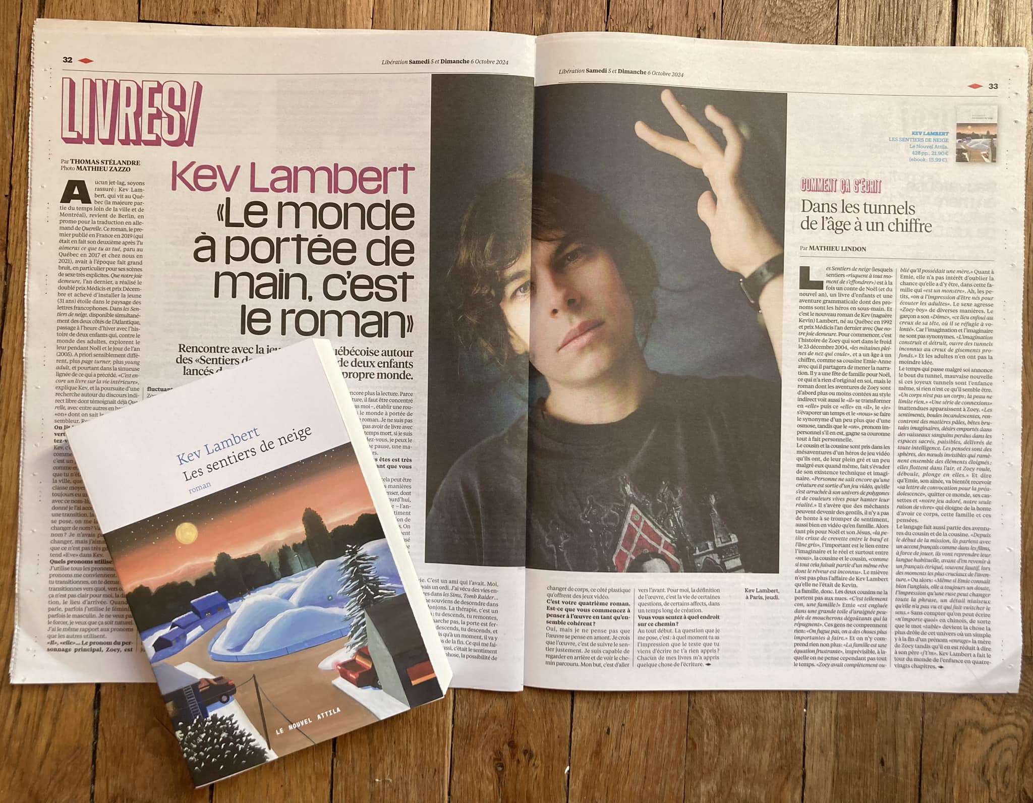 Kev Lambert dans Libération